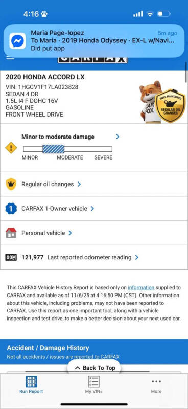 2020 Honda Accord LX
