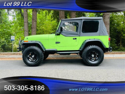 1992 Jeep Wrangler for sale at LOT 99 LLC in Milwaukie OR