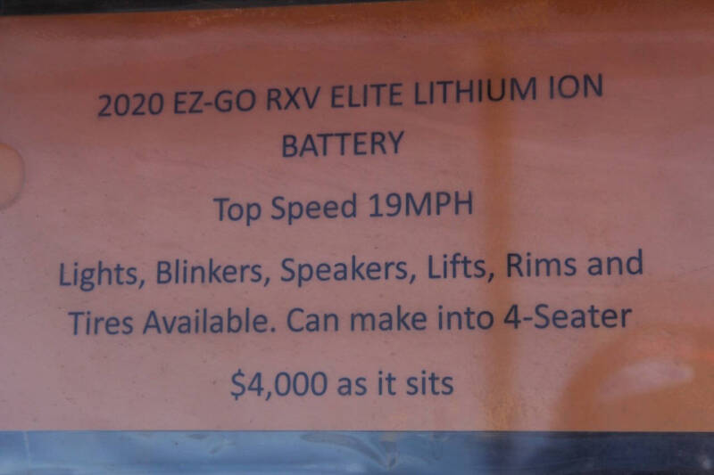 2020 E-Z-GO RXV ELiTE