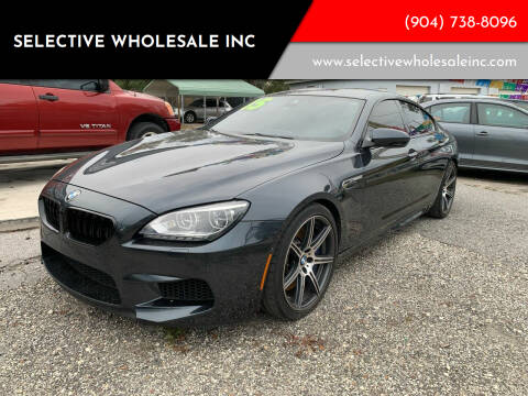 2015 BMW M6 for sale at Selective Wholesale Inc in Jacksonville FL