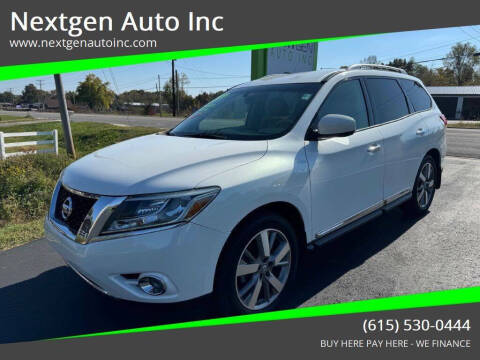 2013 Nissan Pathfinder for sale at Nextgen Auto Inc in Smithville TN