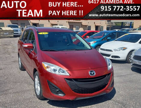 2013 Mazda MAZDA5 for sale at AUTO TEAM in El Paso TX