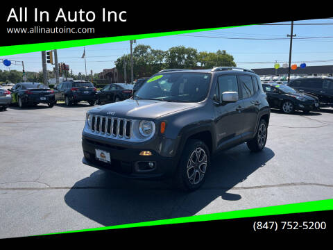 2017 Jeep Renegade for sale at All In Auto Inc in Palatine IL