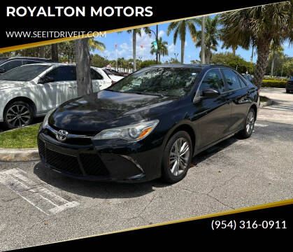 2017 Toyota Camry for sale at ROYALTON MOTORS in Plantation FL