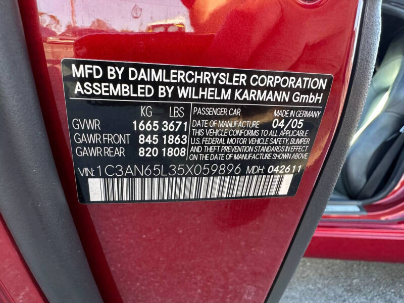 2005 Chrysler Crossfire Limited