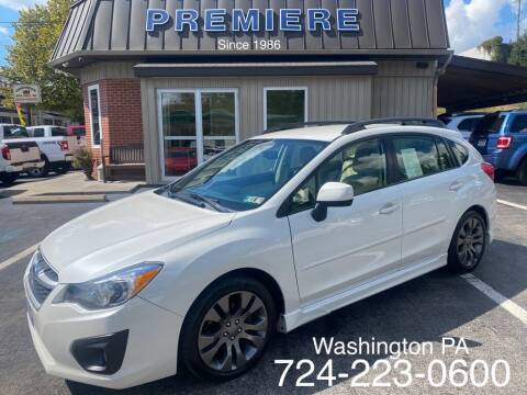 2013 Subaru Impreza for sale at Premiere Auto Sales in Washington PA