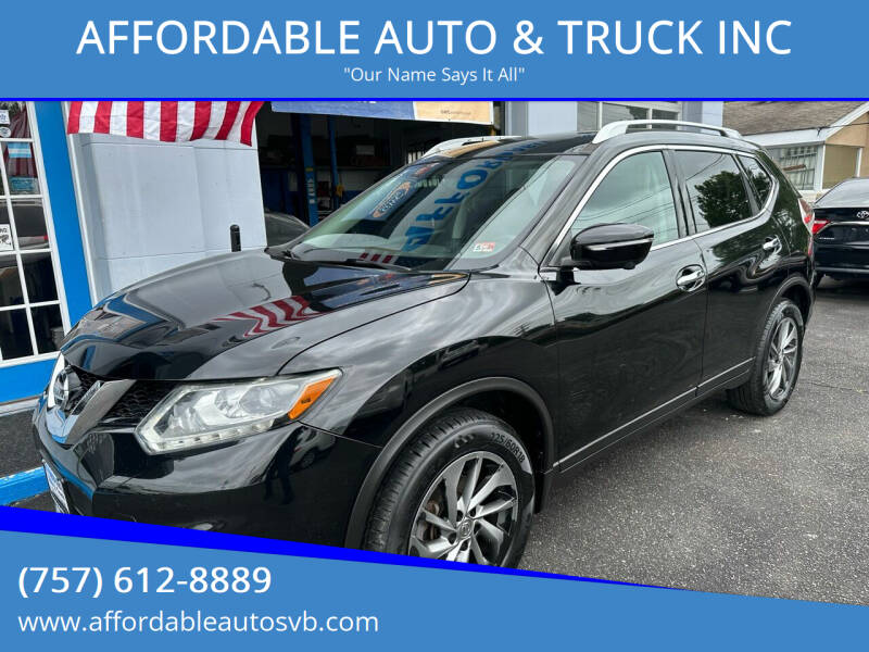 2015 Nissan Rogue for sale at AFFORDABLE AUTO & TRUCK INC in Virginia Beach VA