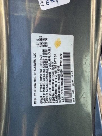 2018 Honda Odyssey Touring