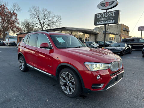 2015 BMW X3 for sale at BOOST AUTO SALES in Saint Louis MO