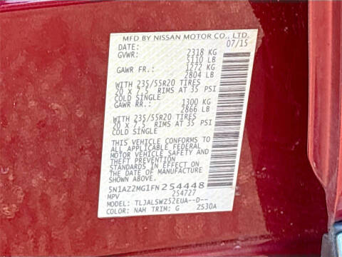 2015 Nissan Murano Platinum