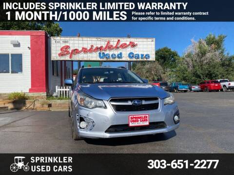 2012 Subaru Impreza for sale at Sprinkler Used Cars in Longmont CO