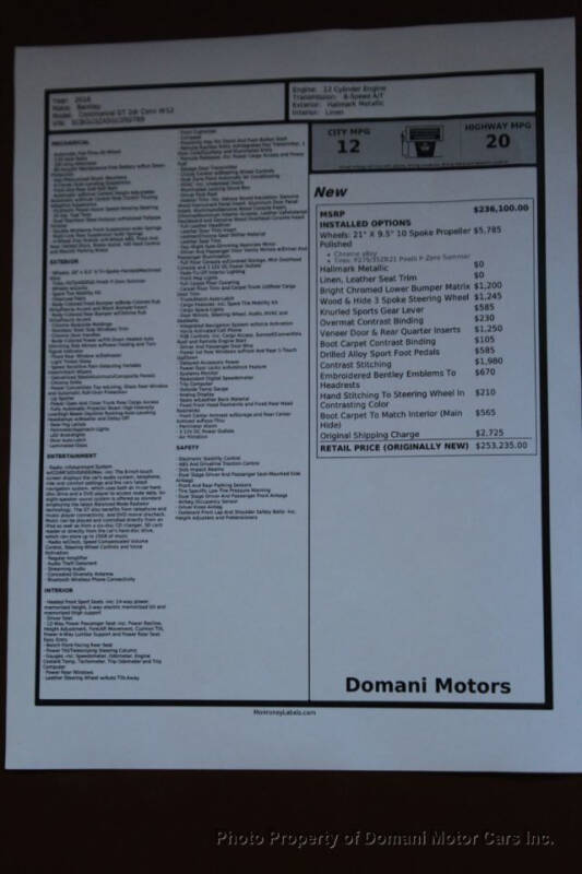 2016 Bentley Continental GT