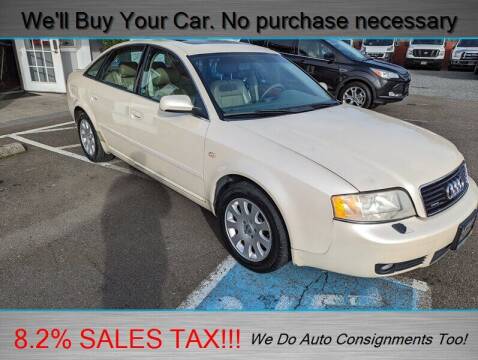 2002 Audi A6 for sale at Platinum Autos in Woodinville WA