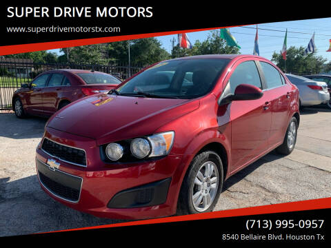 2015 Chevrolet Sonic for sale at SUPER DRIVE MOTORS in Houston TX