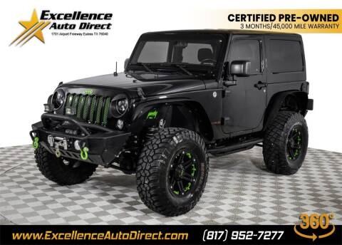 2015 Jeep Wrangler for sale at Excellence Auto Direct in Euless TX