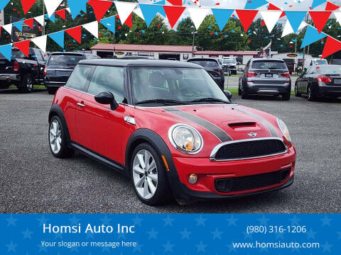 2012 MINI Cooper Hardtop for sale at Homsi Auto Inc in Kannapolis NC