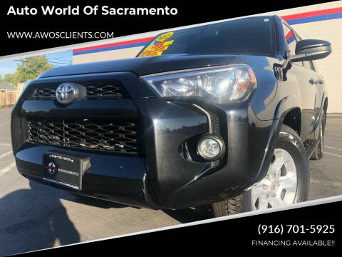 2018 Toyota 4Runner for sale at Auto World of Sacramento in Sacramento CA