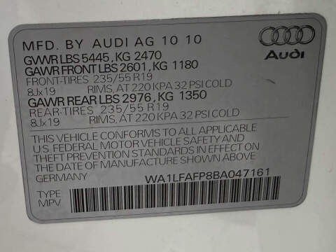 2011 Audi Q5 2.0T quattro Premium Plus