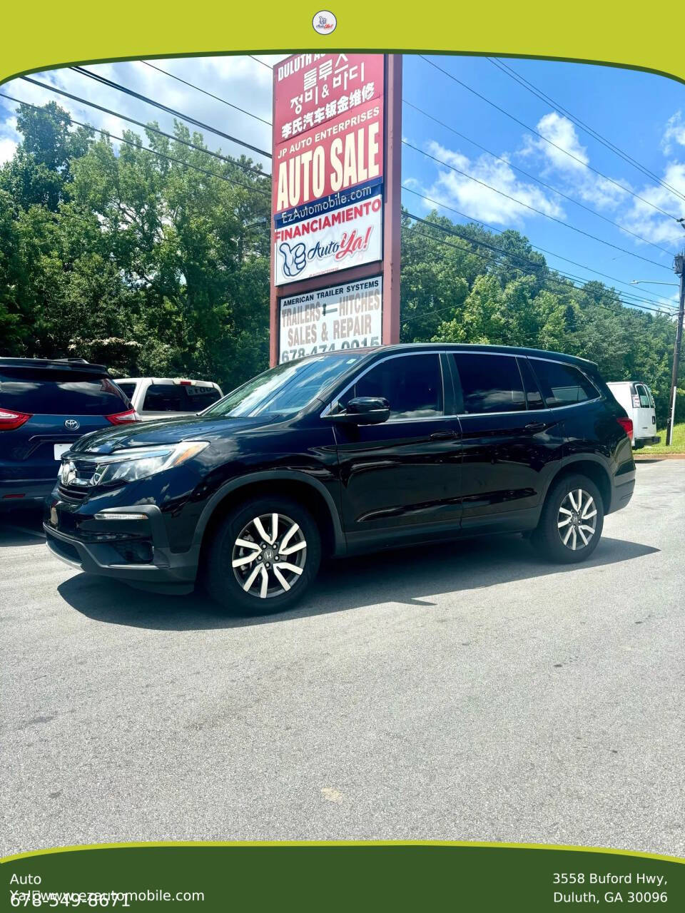 Black 2019 Honda Pilot EX-L EX-L 4dr SUV 1