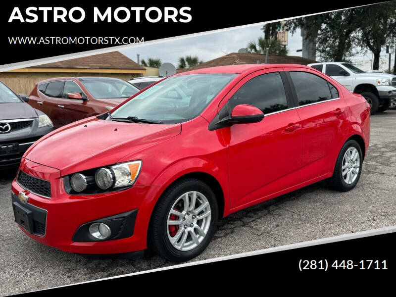 2016 Chevrolet Sonic for sale at ASTRO MOTORS in Houston TX