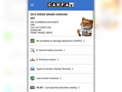 2012 Dodge Grand Caravan SXT