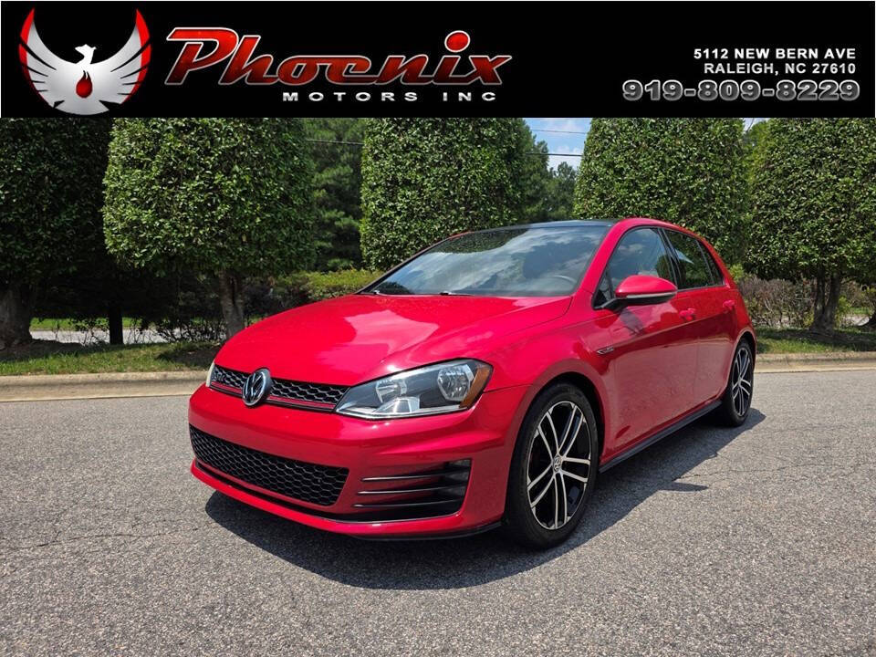 Red 2015 Volkswagen Golf GTI Hatchback Front-Wheel Drive 6-Speed Automatic
