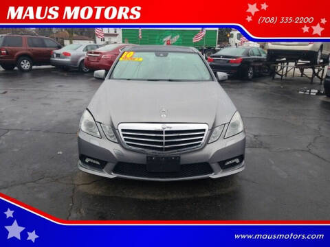 2010 Mercedes-Benz E-Class for sale at MAUS MOTORS in Hazel Crest IL