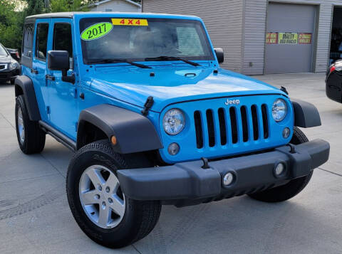 2017 Jeep Wrangler Unlimited for sale at Rigo's Auto Sales, Inc. in Lafayette IN