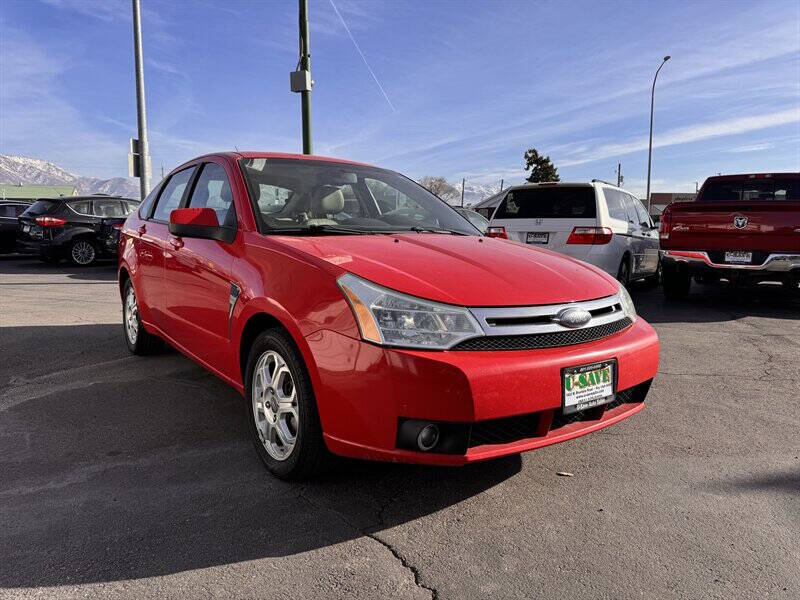 Red 2008 Ford Focus SES SES 4dr Sedan 2