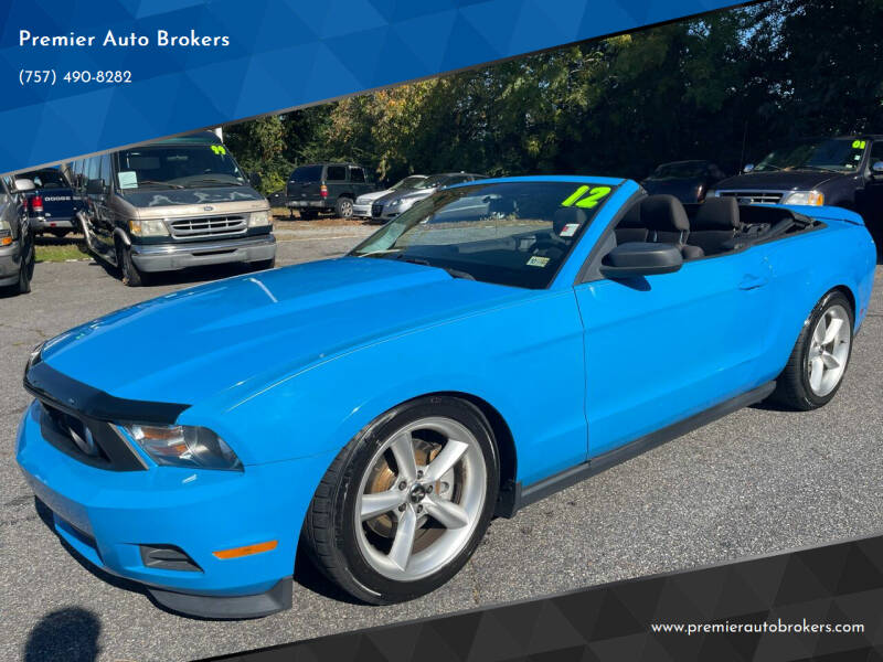2012 Ford Mustang for sale at Premier Auto Brokers in Virginia Beach VA