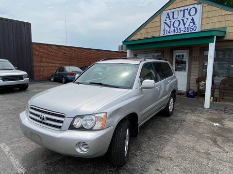 2003 Toyota Highlander for sale at Auto Nova in Saint Louis MO