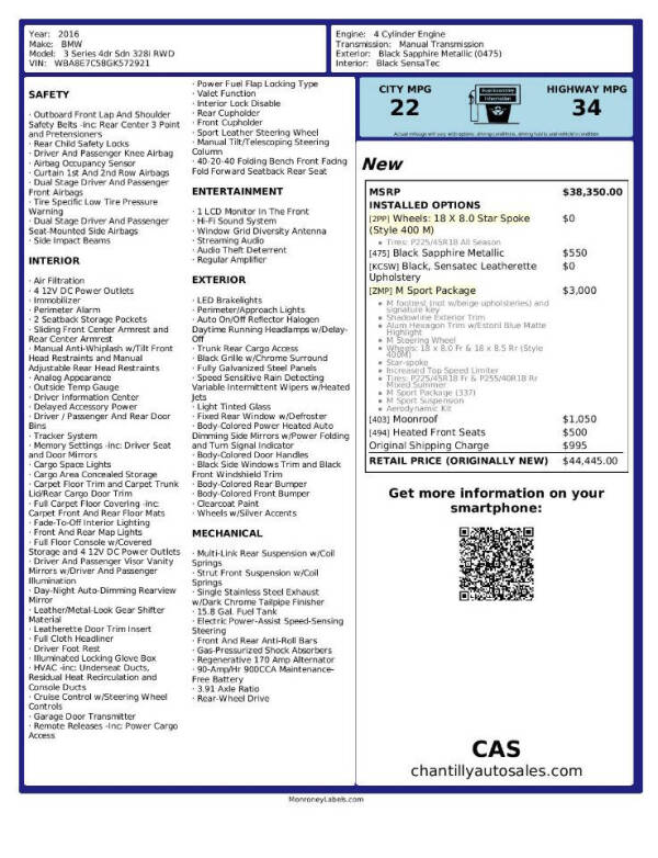 2016 BMW 3 Series 328i