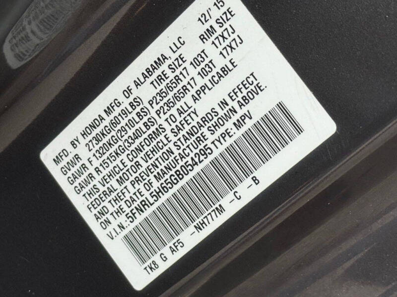 2016 Honda Odyssey EX-L