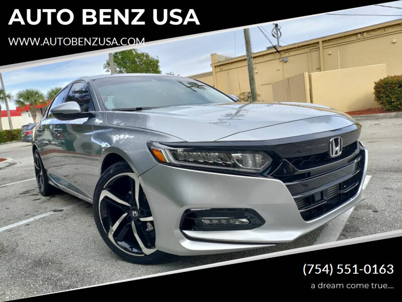 2020 Honda Accord for sale at AUTO BENZ USA in Fort Lauderdale FL