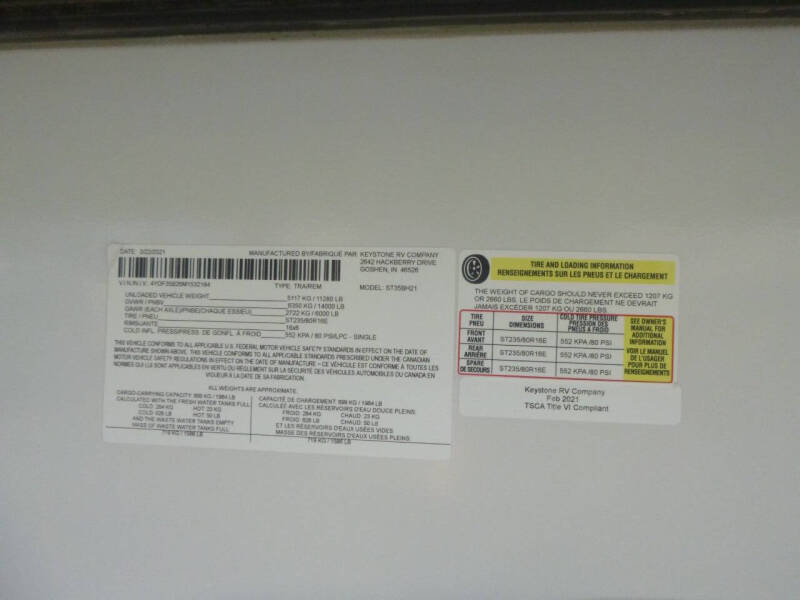 2021 Keystone RV ST35BH21