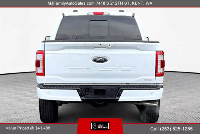 2022 Ford F-150 for sale at MJ FAMILY AUTO SALES in Kent, WA