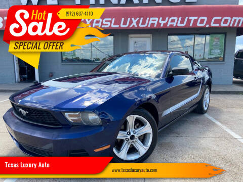 2010 Ford Mustang for sale at Texas Luxury Auto in Cedar Hill TX