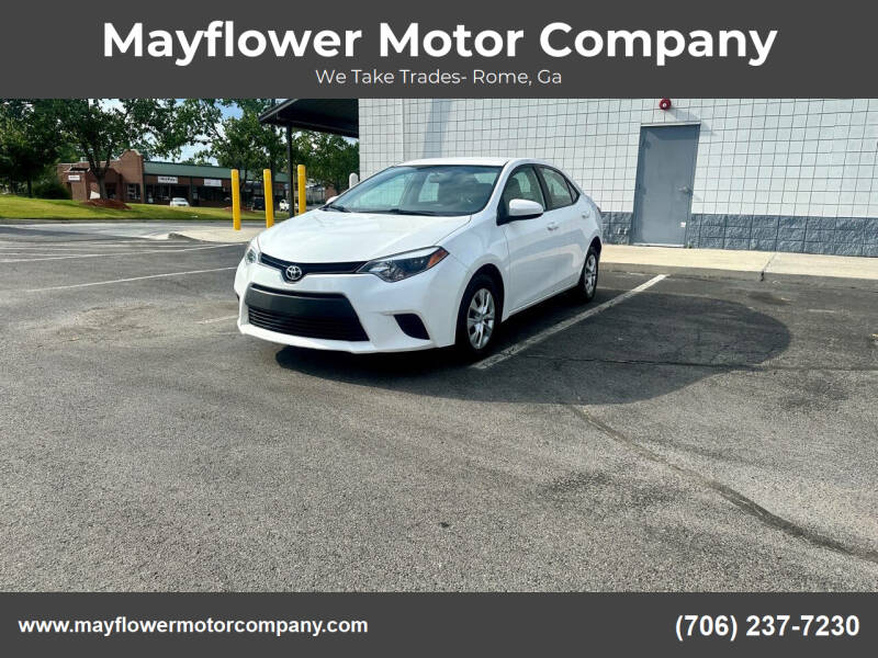 2016 Toyota Corolla for sale at Mayflower Motor Company in Rome GA