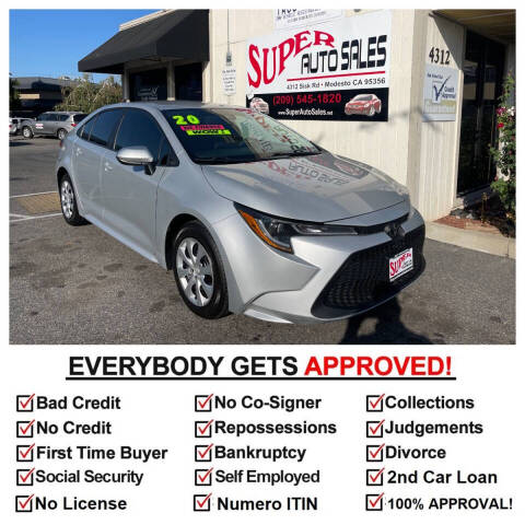 2020 Toyota Corolla for sale at Super Auto Sales Modesto in Modesto, CA