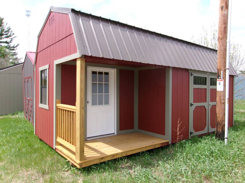 10 x 20 lofted barn w/side porch pkg