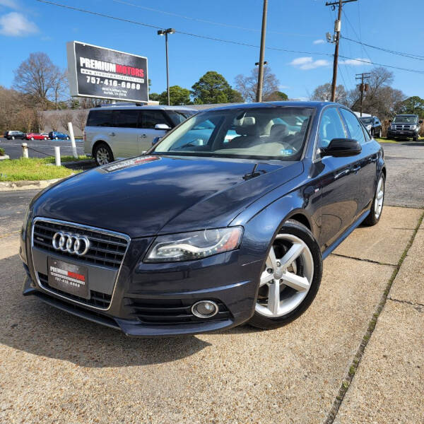 2012 Audi A4 for sale at Premium Motor's LLC in Norfolk VA