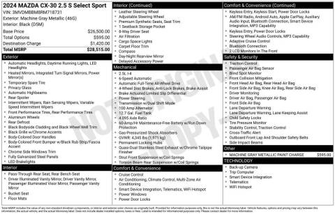 2024 Mazda CX-30 2.5 S Select Sport