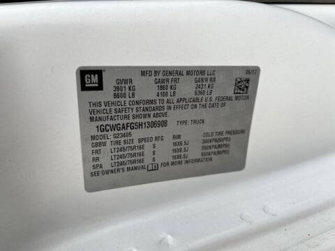 2017 Chevrolet Express 2500