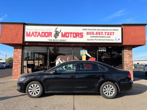 2015 Volkswagen Passat for sale at Matador Motors in Sacramento CA