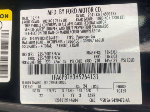 2017 Ford Mustang EcoBoost