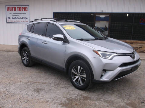 2018 Toyota RAV4 for sale at AUTO TOPIC in Gainesville TX