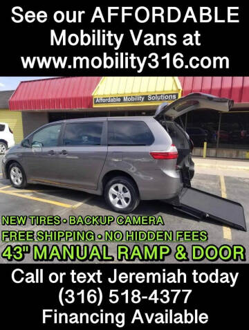 2020 Toyota Sienna for sale at Affordable Mobility Solutions, LLC - Mobility/Wheelchair Accessible Inventory-Wichita in Wichita KS