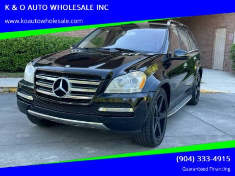 2012 Mercedes-Benz GL-Class for sale at K & O AUTO WHOLESALE INC in Jacksonville FL