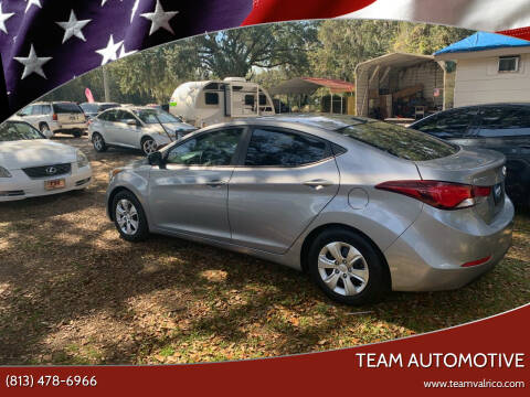 2016 Hyundai Elantra for sale at TEAM AUTOMOTIVE in Valrico FL