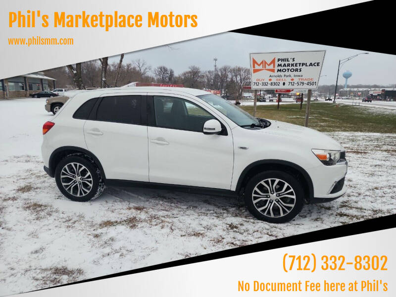 2016 Mitsubishi Outlander Sport for sale at Phil's Marketplace Motors in Arnolds Park IA
